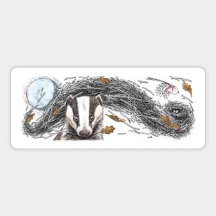 In The Sticks - Badger Sticker